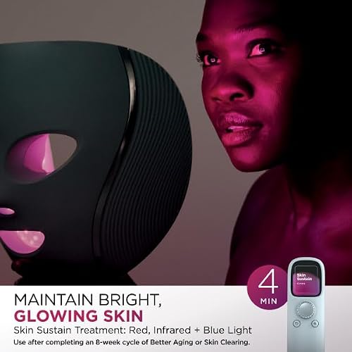 Shark CryoGlow LED Face Mask in Rose Glow, FW312PK