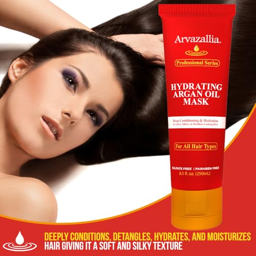 Arvazallia Hydrating Argan Oil Hair Mask & Deep Conditioner For Dry Hair