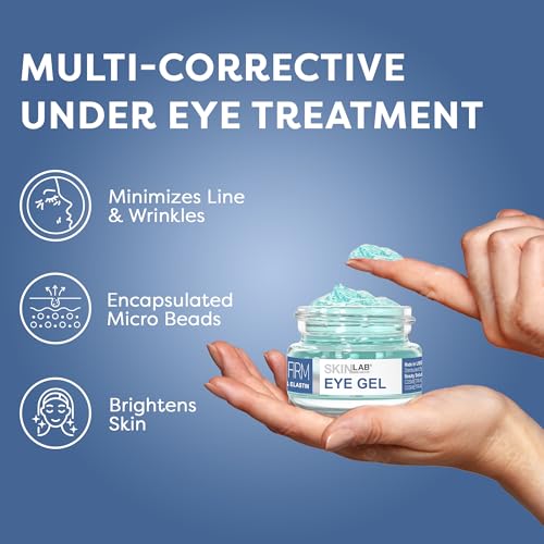 SKIN LAB Lift & Firm Eye Gel – Hydrating Gel Cream with Hyaluronic Acid for Under Eye Moisture & Smoothing, Lightweight Serum for Women & Men, 0.5 oz