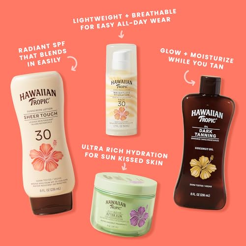 Hawaiian Tropic Sheer Touch Face Sunscreen Lotion SPF 60, 2.5 Fl Oz