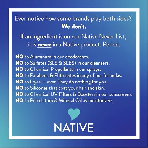 Native Body Wash for Women & Men, Coconut & Vanilla, 36 oz Pump Bottle, Sulfate-Free & Gentle