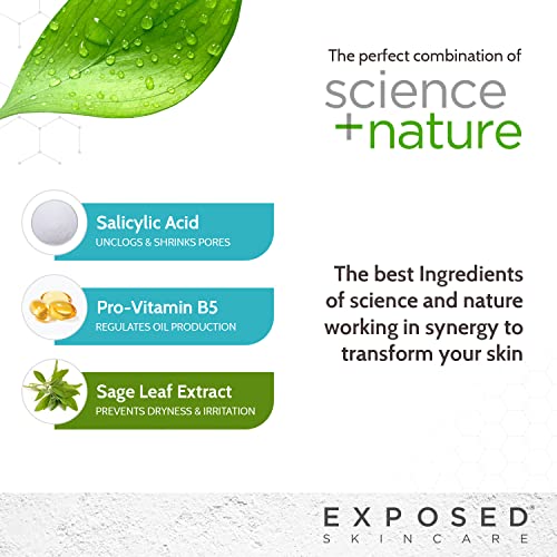 Exposed Skin Care Acne Facial Cleanser with 0.5% Salicylic Acid