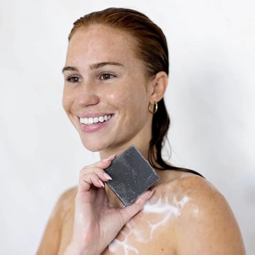 Kitsch Charcoal Soap Body Wash Bar for Cleansing – Made in USA, 4 oz