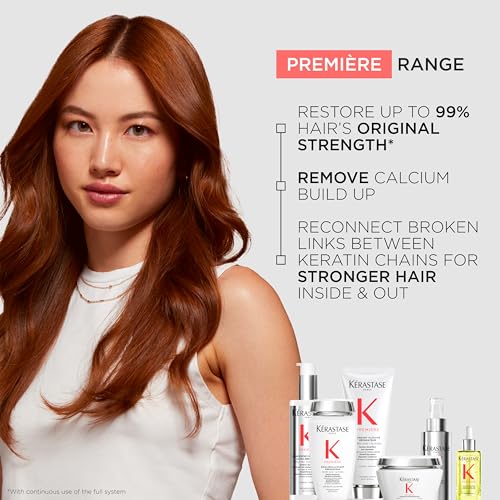 Kerastase Premiere Sulfate-Free Hair Repair Shampoo - For All Damaged Hair Types, Strengthens & Smoothes, With Citric Acid, Removes Buildup & Decalcifies, 8.5 Fl Oz