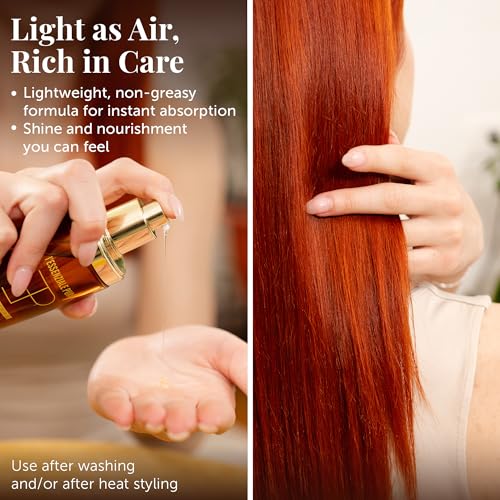 LEPURO Moroccan Argan Oil for Hair and Body - Lightweight Non-Greasy Elixir