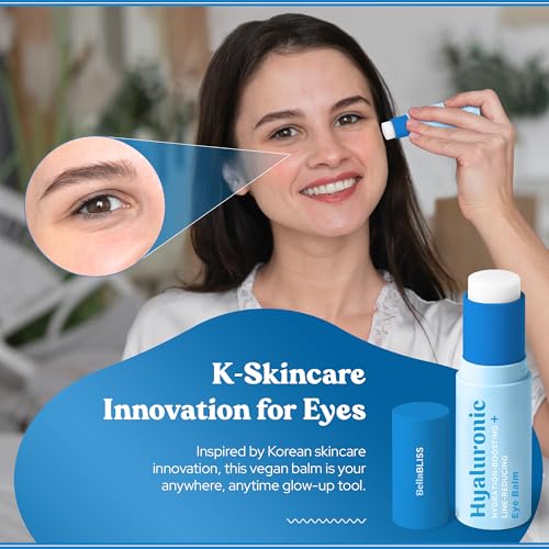 Bella Bliss Hyaluronic Eye Balm Reduces Anti-Aging Dryness and Fine lines, Hydrating - under eye cream - Made in korea 0.35 oz / 10 g - Pack of 1
