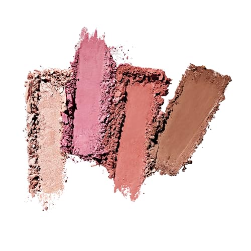 Smashbox Halo Sculpt + Glow Face Palette | Vitamin E, Long Lasting, Contour + Highlighter, 0.55 Ounce, Pink Saturation