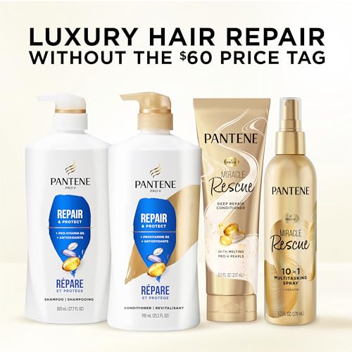 Pantene Shampoo, Repair & Protect - Pro-V Nutrients, 2x Breakage Protection Shampoo for Dry, Color-Treated Hair, Healthy Looking Hair Every Wash, Antioxidant-Rich, 27.7 Fl Oz