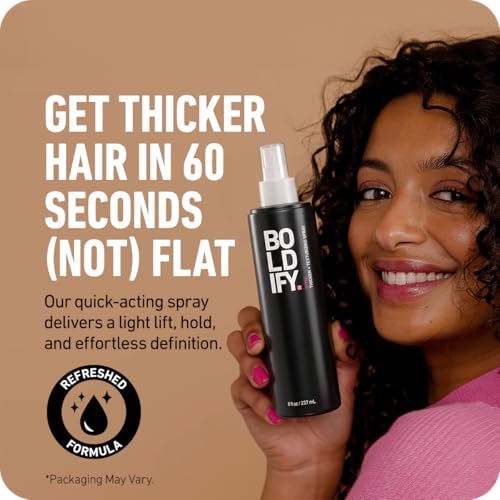 Boldify Hair Thickening & Volumizing Texture Spray for Fine Hair