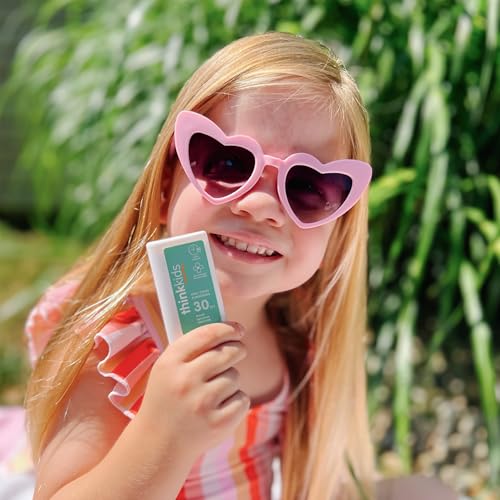 Thinkkids Mineral Sunscreen Stick SPF 30, 0.64 Oz, Vegan & Water Resistant