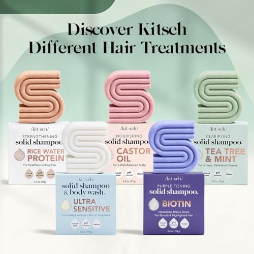 Kitsch Rosemary & Biotin Shampoo Bar Soap for Hair Growth - 3.5 oz