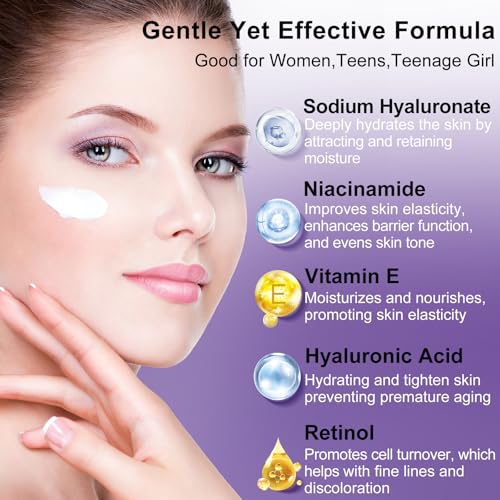 Skin Care Set,6Pcs Tighten, Lift, Firm, Hydrate & Radiant Facial Skincare