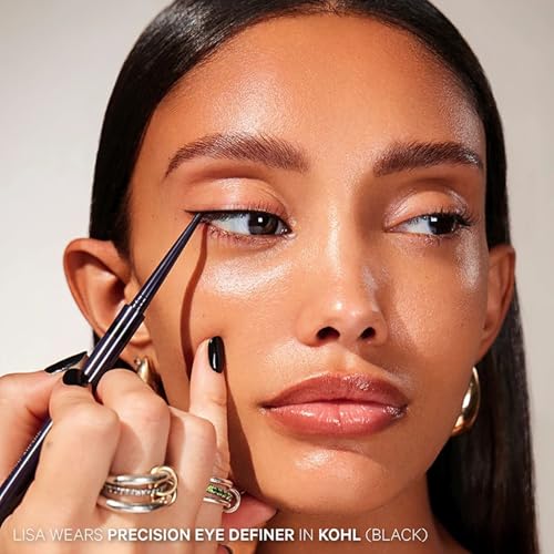 Kevyn Aucoin Precision Eye Definer + brush, black (kohl) color: Eyeliner pencil, self-sharpening, smudge-free. Easy precise application. 12-hour long-wearing. Define eyes for sharp and smooth lines