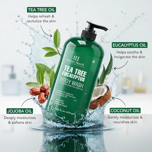 Botanic Hearth Eucalyptus & Tea Tree Body Wash – 16 fl oz