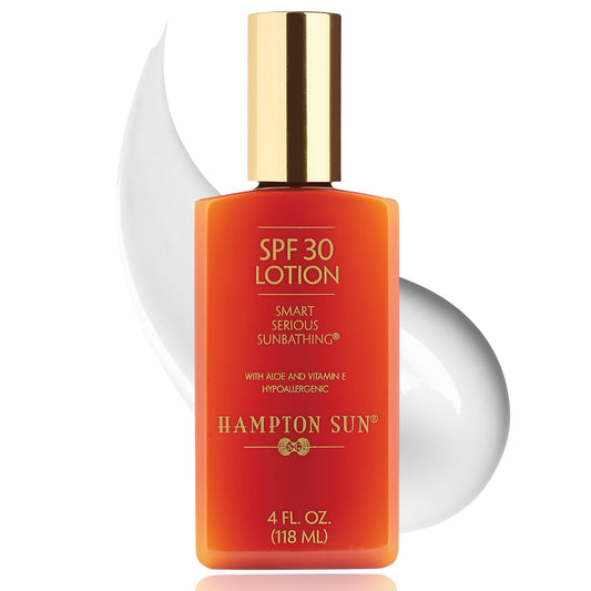 Hampton Sun SPF 30 Classic Sun Lotion Luxury Sunscreen Anti-Aging + Antioxidant-Rich Blend with Jojoba + Vitamin E Broad-Spectrum Deep Nourishment + Moisture for Supple, Radiant Skin