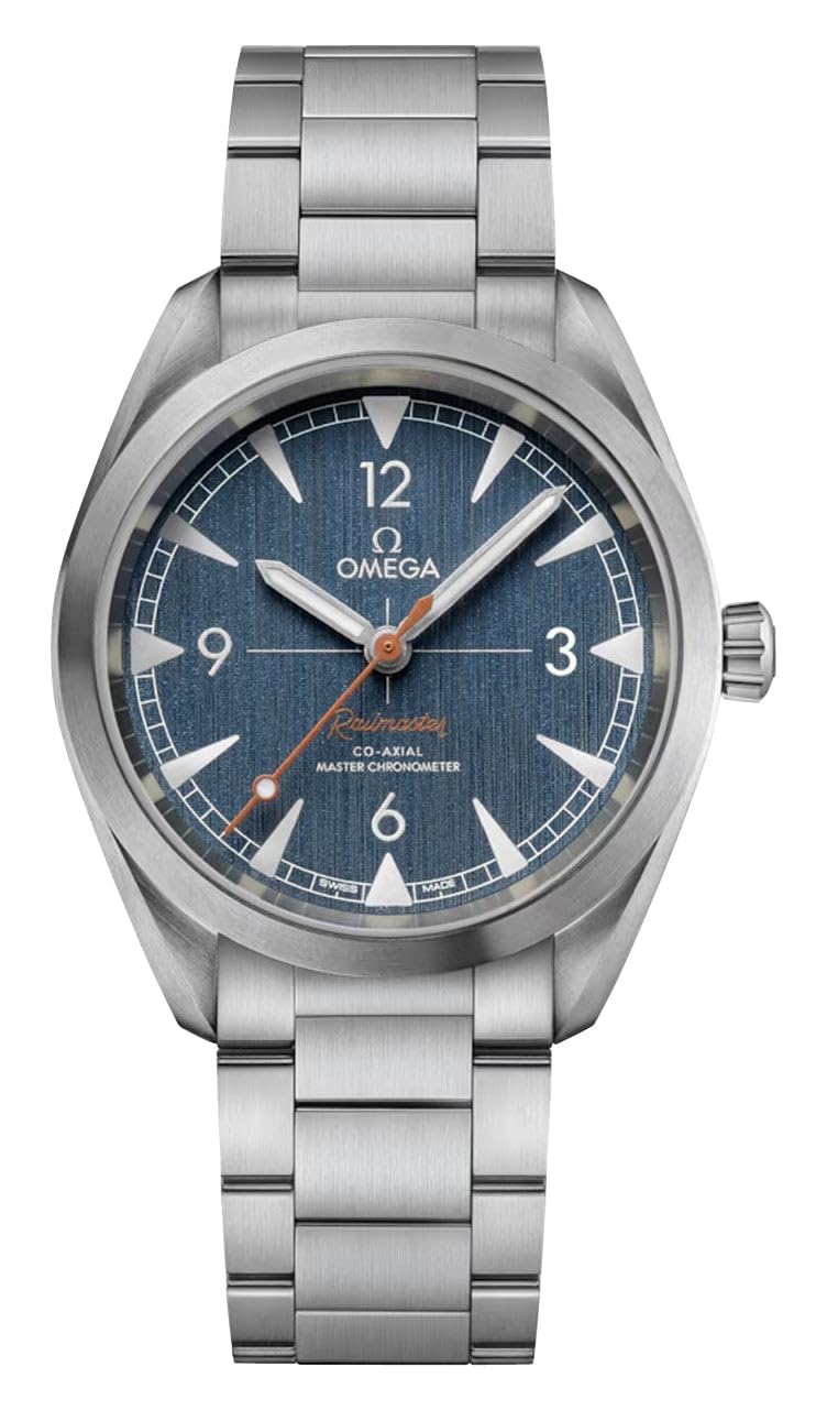 Omega Seamaster Railmaster Automatic Chronometer Blue Dial Men's Watch 220.10.40.20.03.001