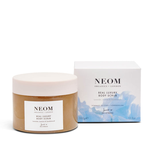 NEOM- Real Luxury Body Scrub | Luxury Body Scrub | Lavender & Sandalwood | 100% Natural Fragrance | Scent to De-Stress | Organic Vegan Hydrating Body Scrub…