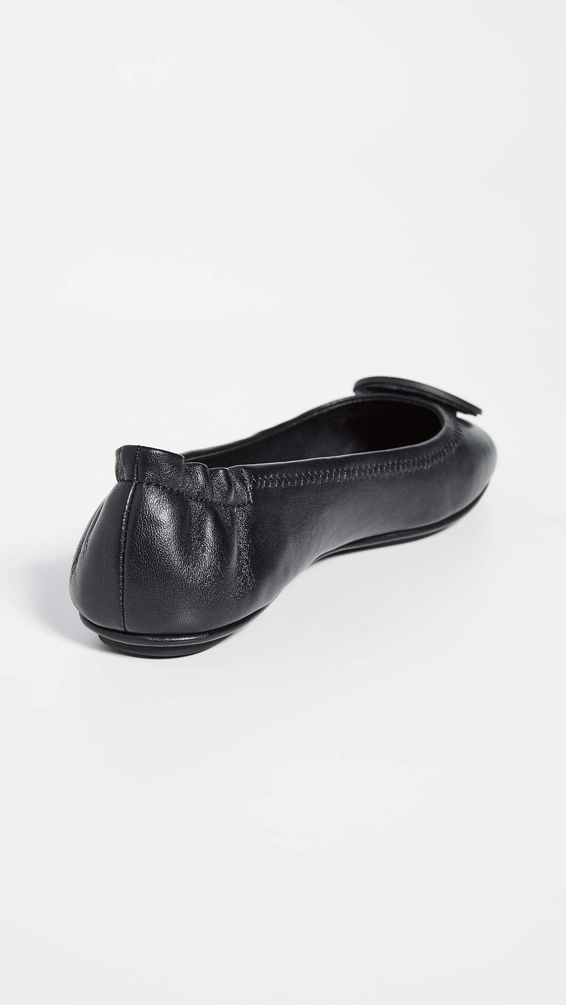 Tory Burch Women's Minnie Travel Ballet Flats, Perfect Black, 7.5 Medium US