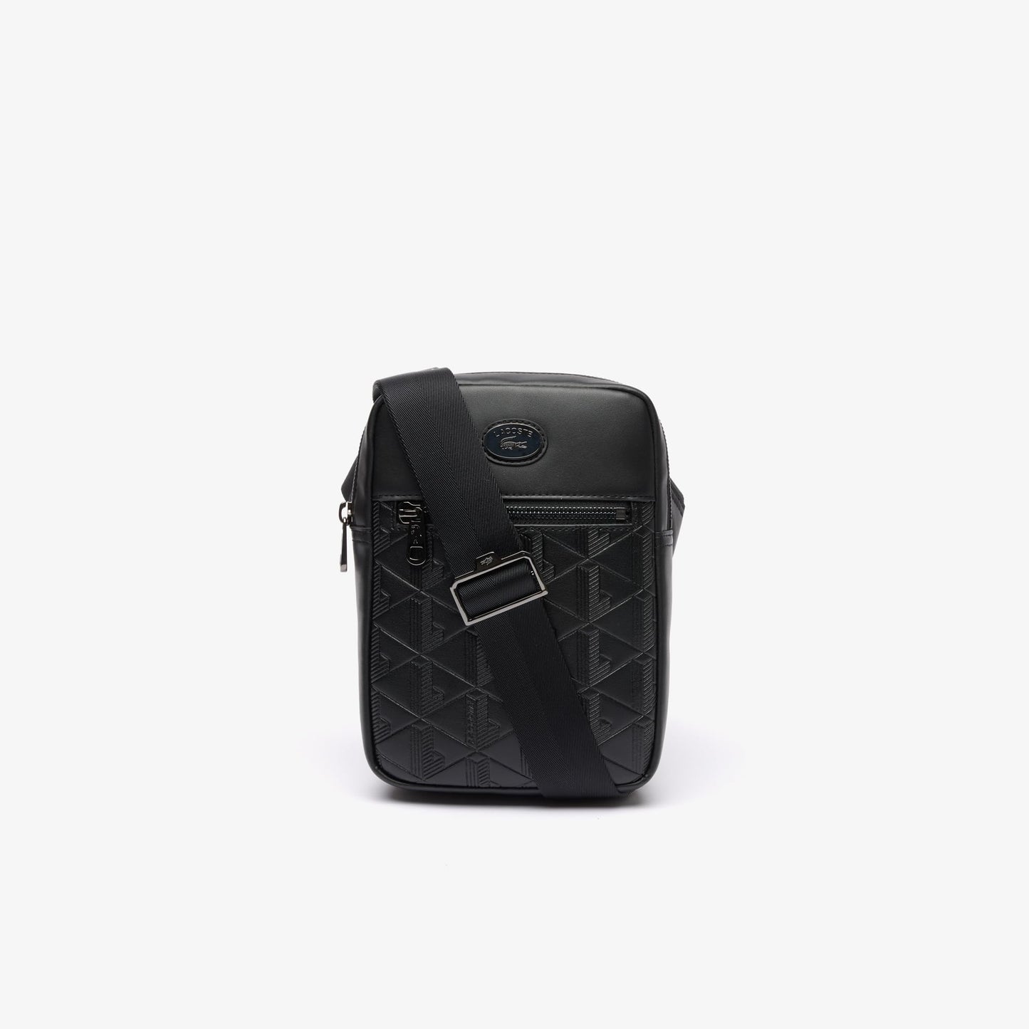 Lacoste Men's Vertical Camera Bag, Black, One