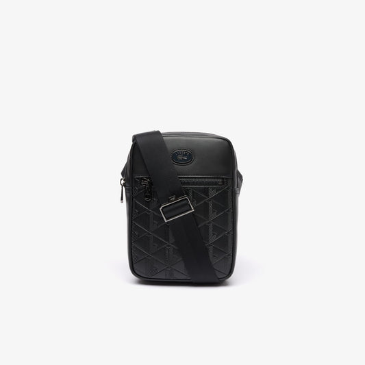 Lacoste Men's Vertical Camera Bag, Black, One