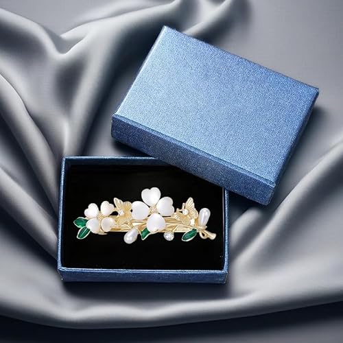 Soumimi Flower Hair Clips for Women Butterfly Flower Hairpins Metal Barrettes, Hair Accessories for Wedding Party Everyday, Gift for Mom Wife Lover