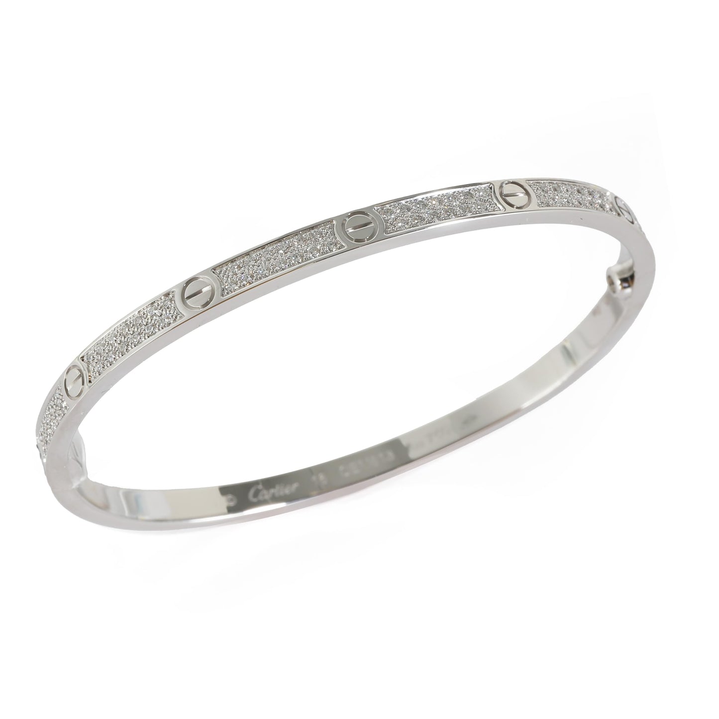 Cartier, Pre-Loved Love Bracelet, 16 cm, White Gold