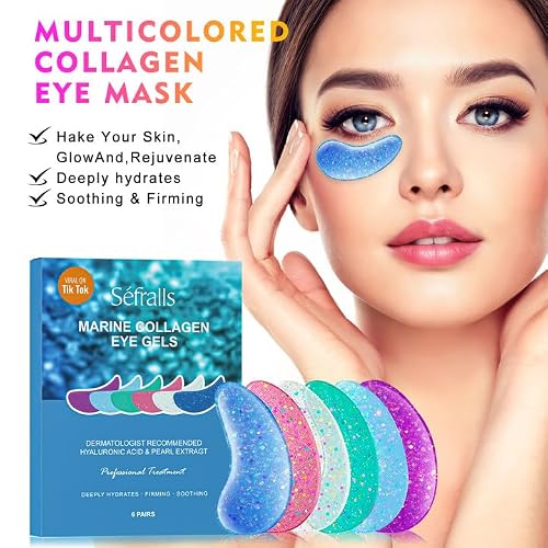 DR. YIMAN Hydrogel Eye Patches - 6 Pairs Under Eye Masks for a Refreshed Look, with Hyaluronic Acid & Collagen, Eye Masks for Smoother-Looking Skin, Skincare Gift for Women & Teens