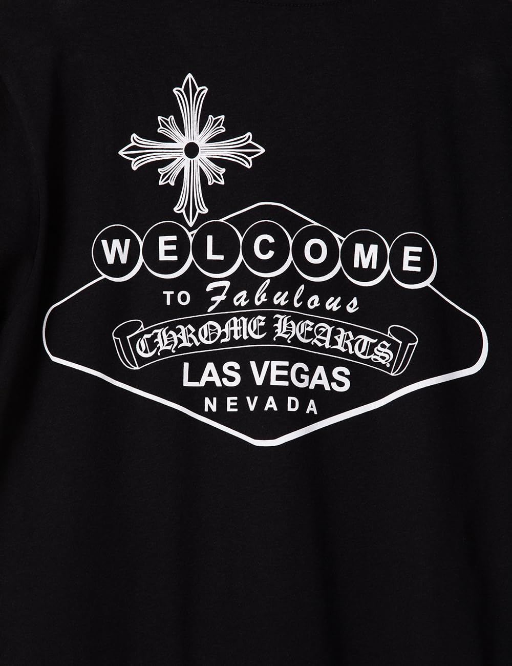 Las Vegas Sign Pocket T-Shirt, Small, Black