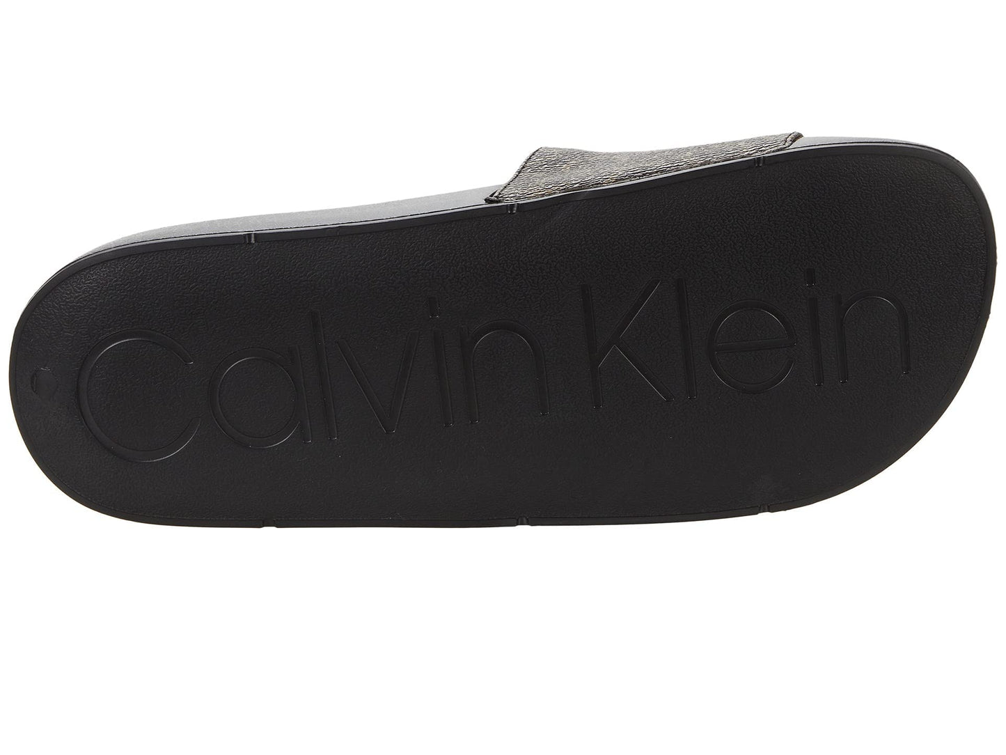 Calvin Klein Women's Athens Slide Sandal, Brown, 7