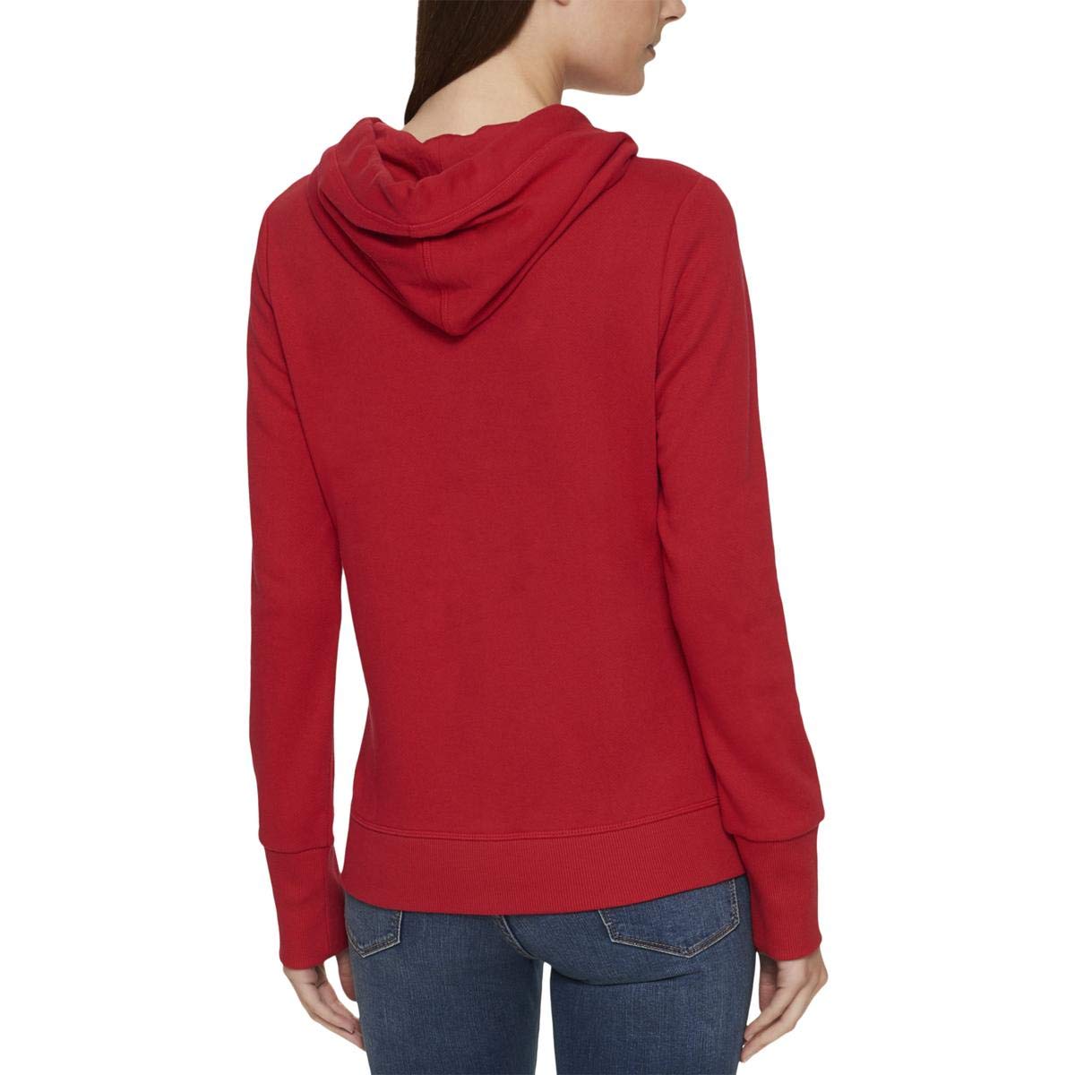 Tommy Hilfiger Flag Zip Hoodie Scarlet LG (US 12-14)