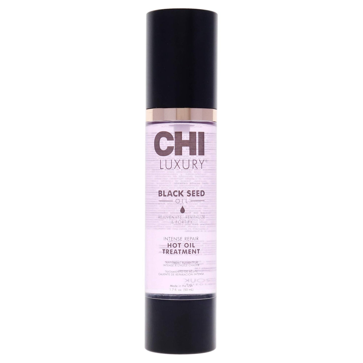 CHI Luxury Black Seed Oil Intense Repair Hot Oil Treatment, Moisturizes & Strengthens Dry & Damaged Hair, Sulfate, Paraben & Gluten-Free, 1.7 Oz
