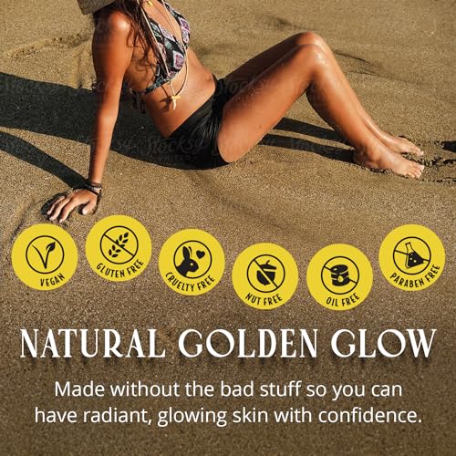 Skinerals Self Tanner Mousse, Organic Sunless Tanning Foam for Face & Body, Natural Looking, Streak-Free, Quick-Drying, Long-Lasting Fake Tan, 8 oz, Californium