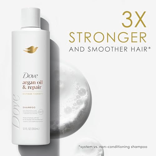 Dove Argan Oil & Repair Shampoo for Fine, Damaged Hair 12oz