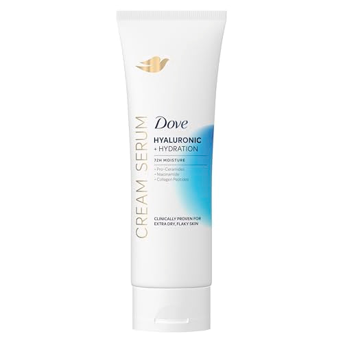 Dove Body Cream Serum Hyaluronic + Hydration for Extra Dry, Flaky Skin 8oz