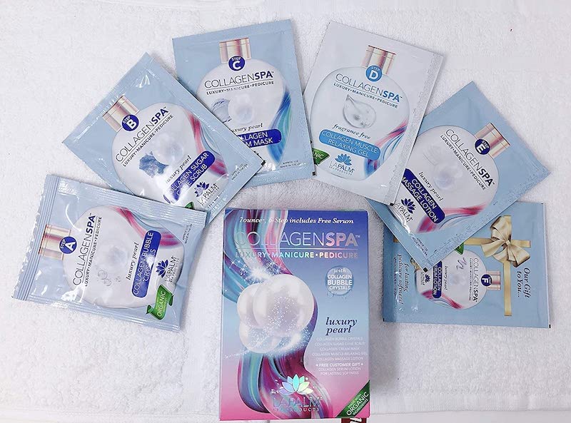 Collagen Spa Luxury Manicure and Pedicure with Collagen Bubble Crystals - Mix of 6 Scents