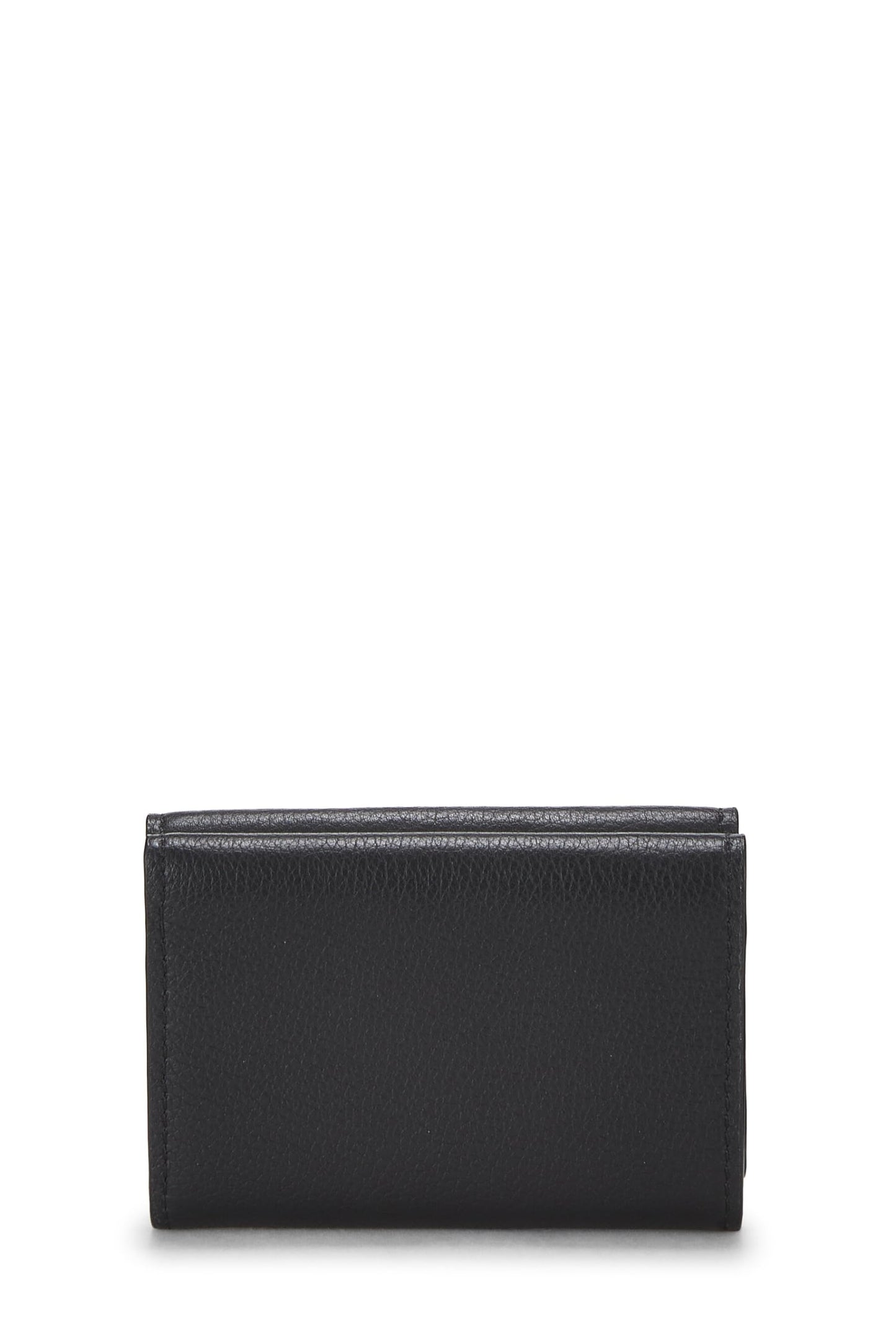 Louis Vuitton, Pre-Loved Black Leather Lock Me Wallet Mini, Black