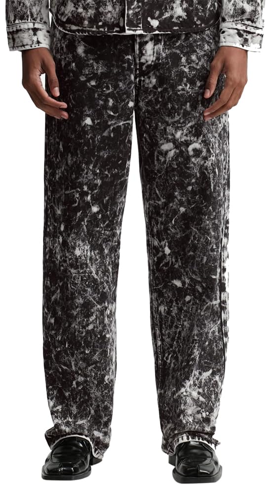Dries Van Noten, Mens 00670-Pine 7455 M.W.Pants, 34, Black