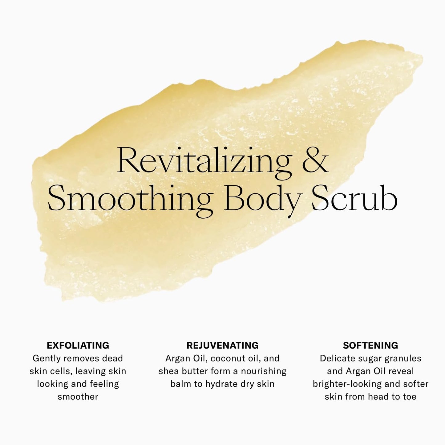 Josie Maran Argan Sugar Balm Body Scrub - Exfoliating Sugar Scrub with 100% Pure Argan Oil & Coconut Oil - Softens, Smoothes & Hydrates Dry Skin - Vegan + Cruelty Free - Sweet Clementine (10 oz)
