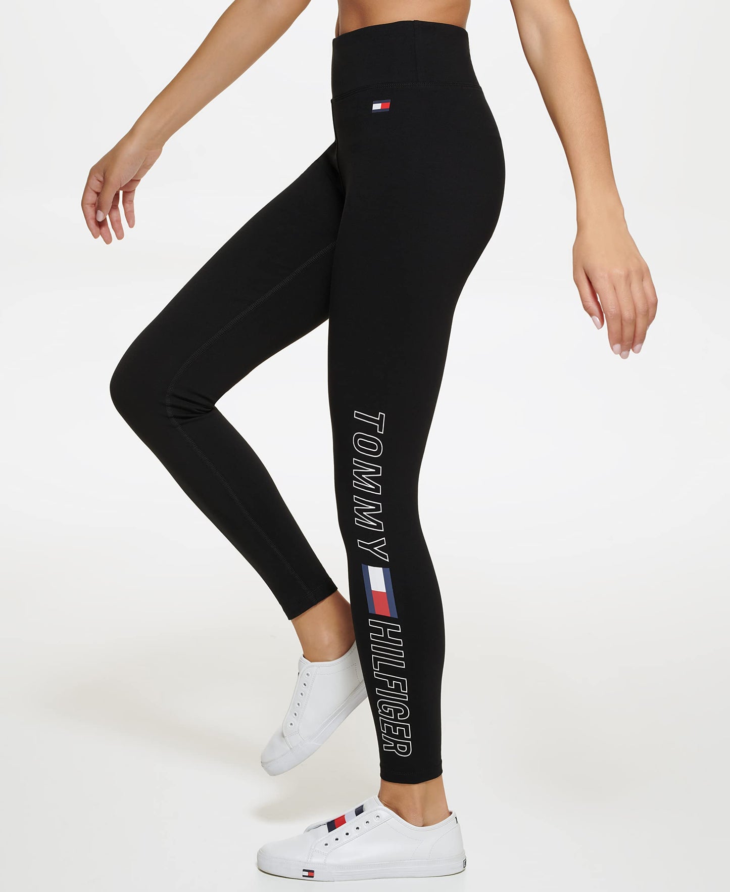 Tommy Hilfiger Women's High Rise Leggings, Deep Blue, Small