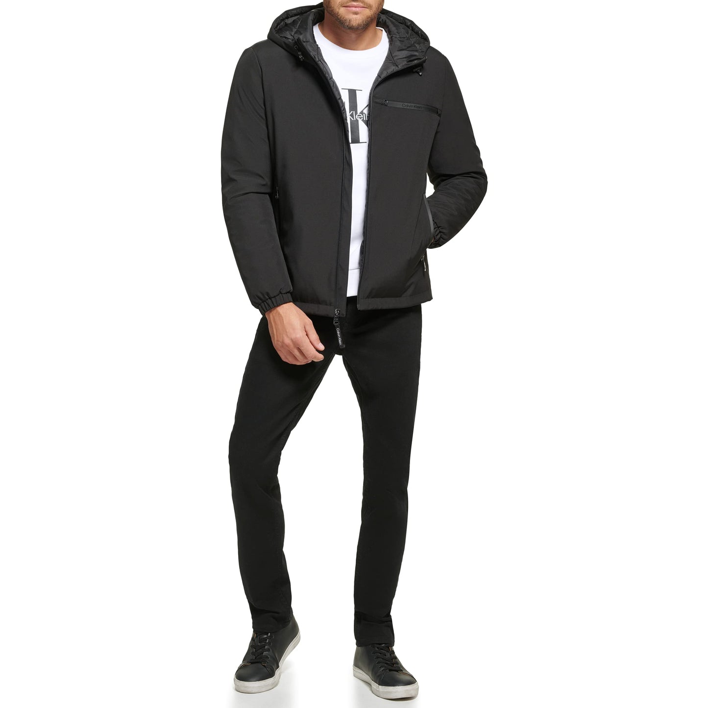 Calvin Klein mens OUTERWEAR Jacket,Black,X-Large