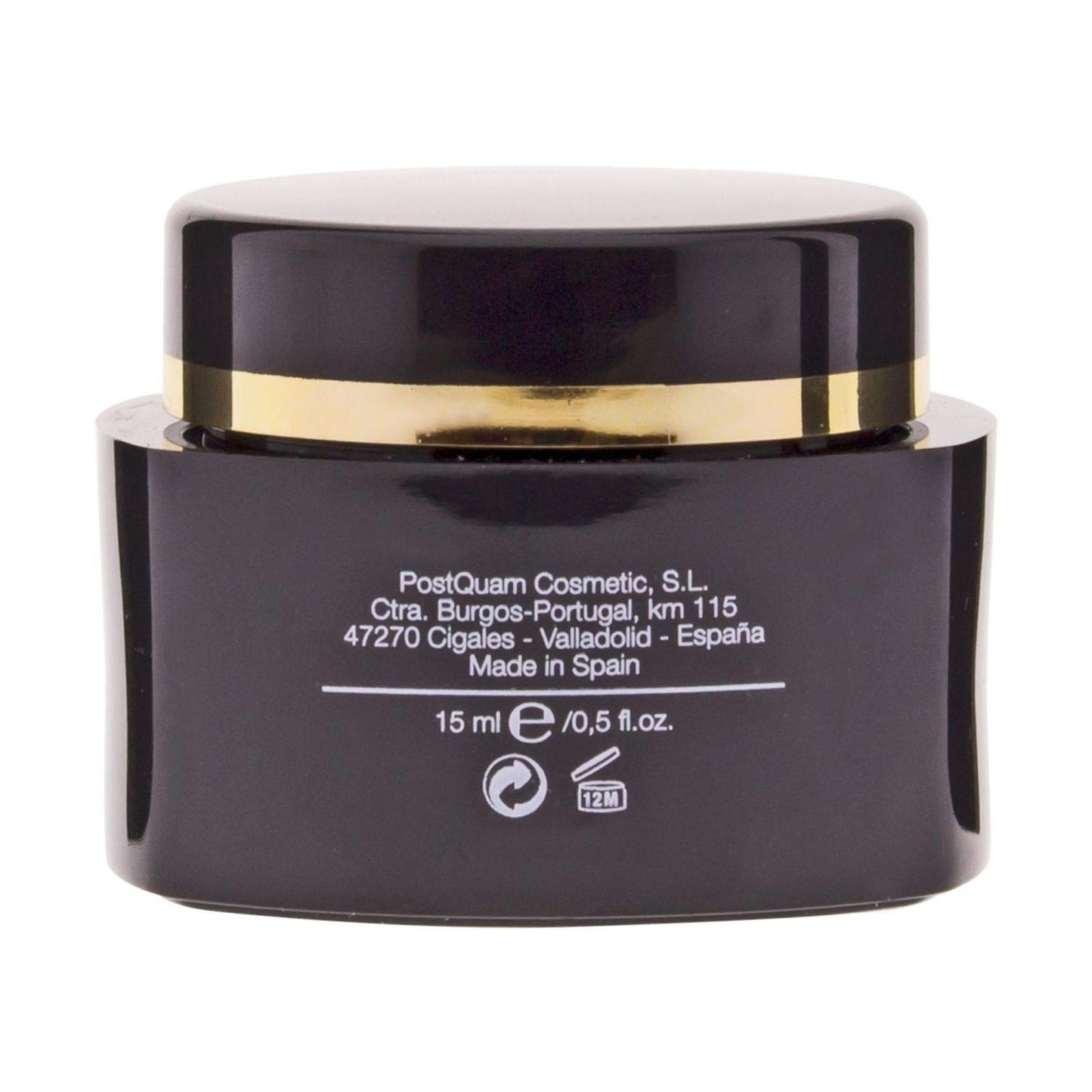 POSTQUAM Professional Luxury Gold Eye Contour Cream 15ml – Spanish Beauty - Hyaluronic Acid - Helps Minimize Wrinkles & Expression Lines - to Soothe the Eye Area - Active Ingredients