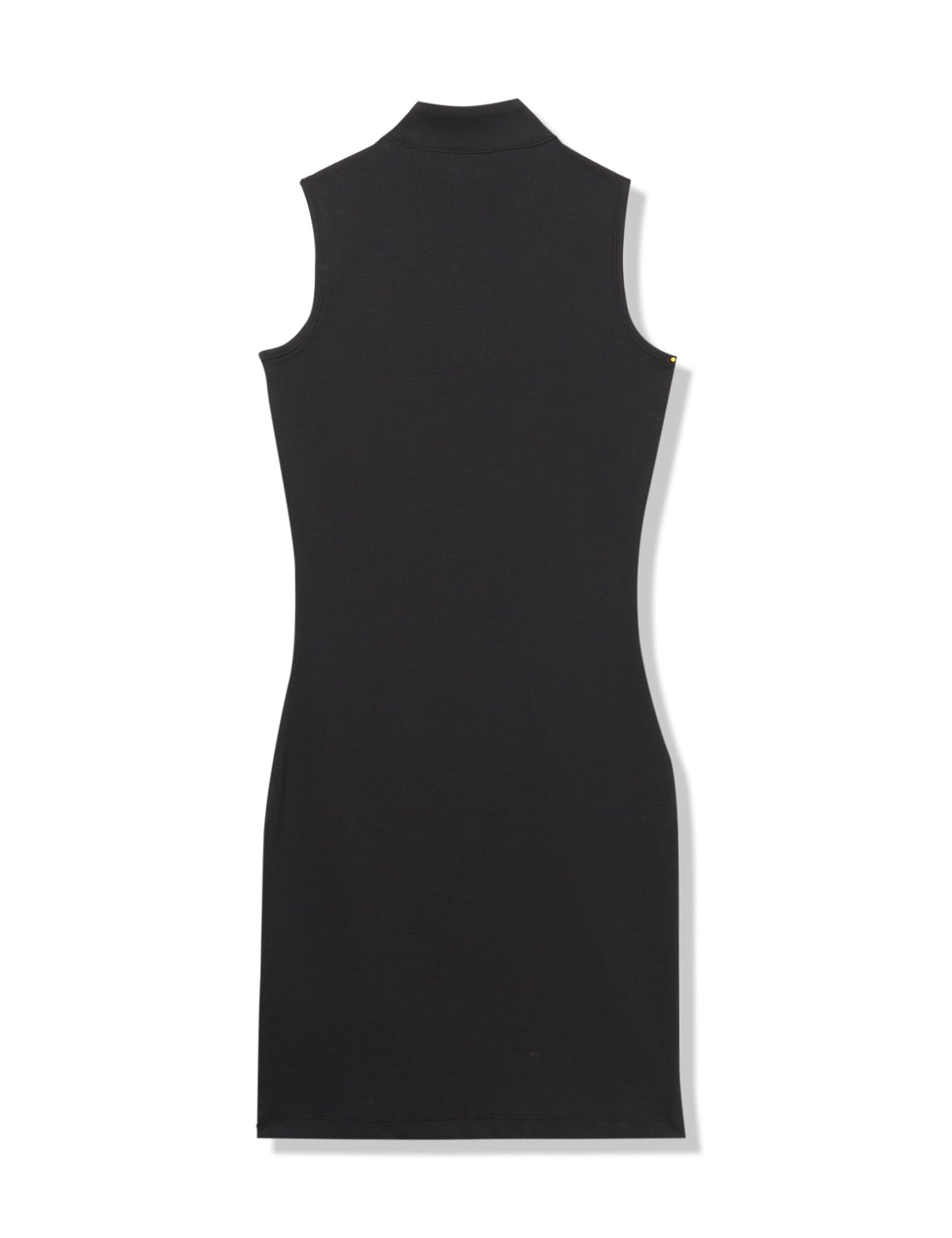 HUGO Half Zip Sleeveless Rib Dress black pepper Small