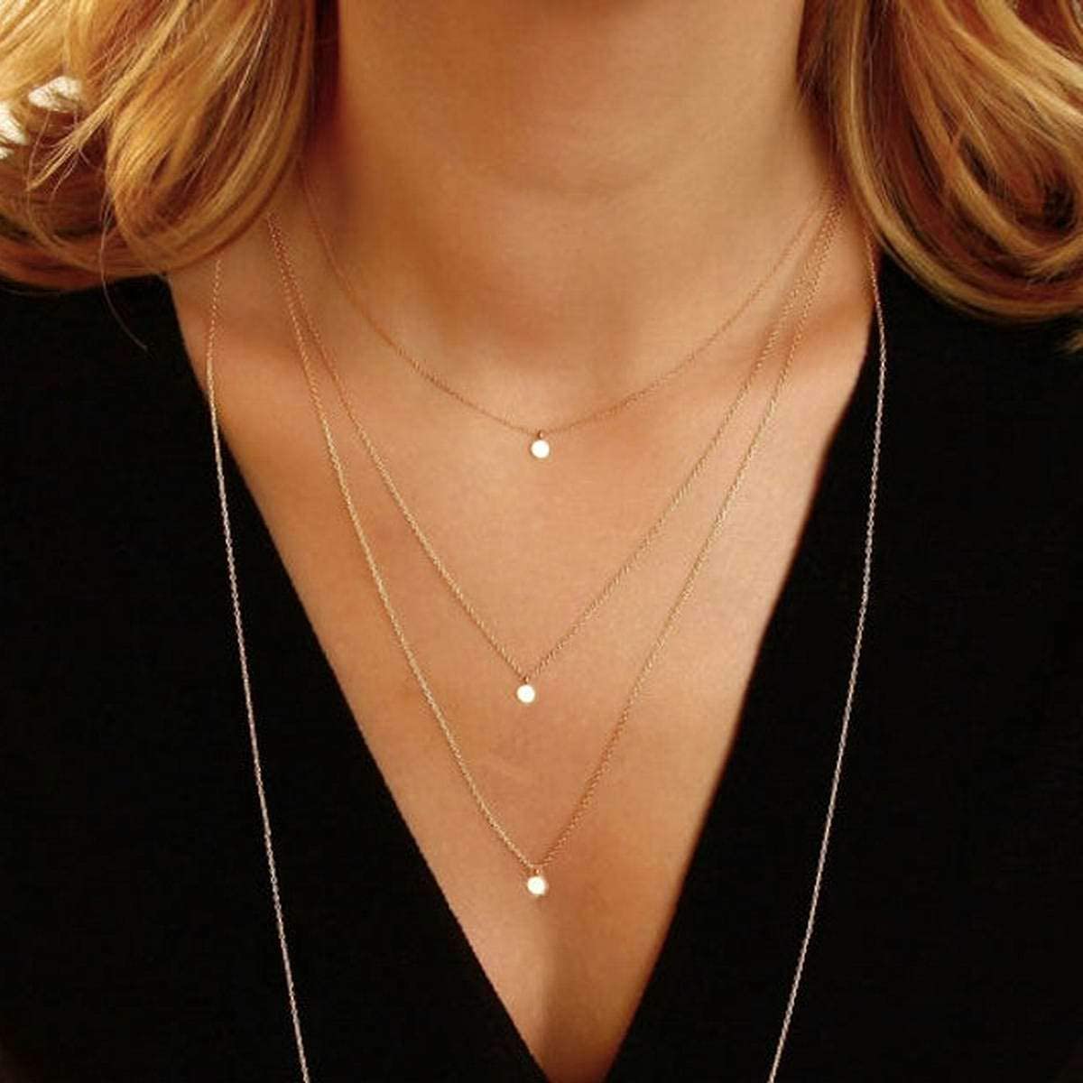 14K Solid Custom Engrave Disc Necklace, Personalized Dainty Solid Gold Charm Pendant, Real Gold 2 Side Engravable Multi Disc Pendant, Disc Charm Necklace Gift for Women Girls Mothers Kids