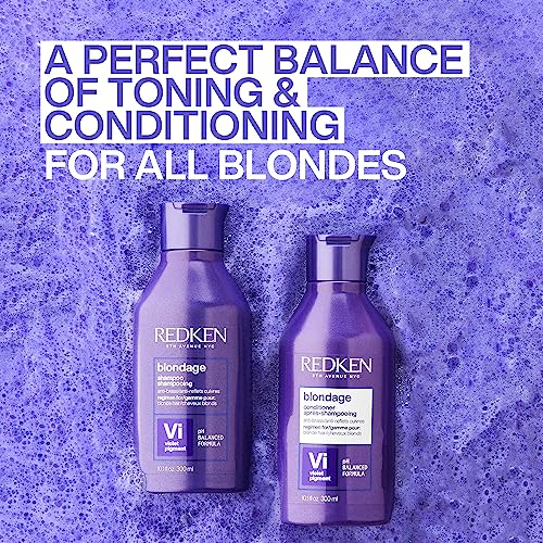 Redken Blondage Purple Conditioner – For Blonde Hair, 10.1 Fl Oz
