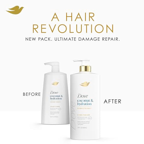 Dove Coconut & Hydration Conditioner for Dry Hair with Coconut Oil 28oz