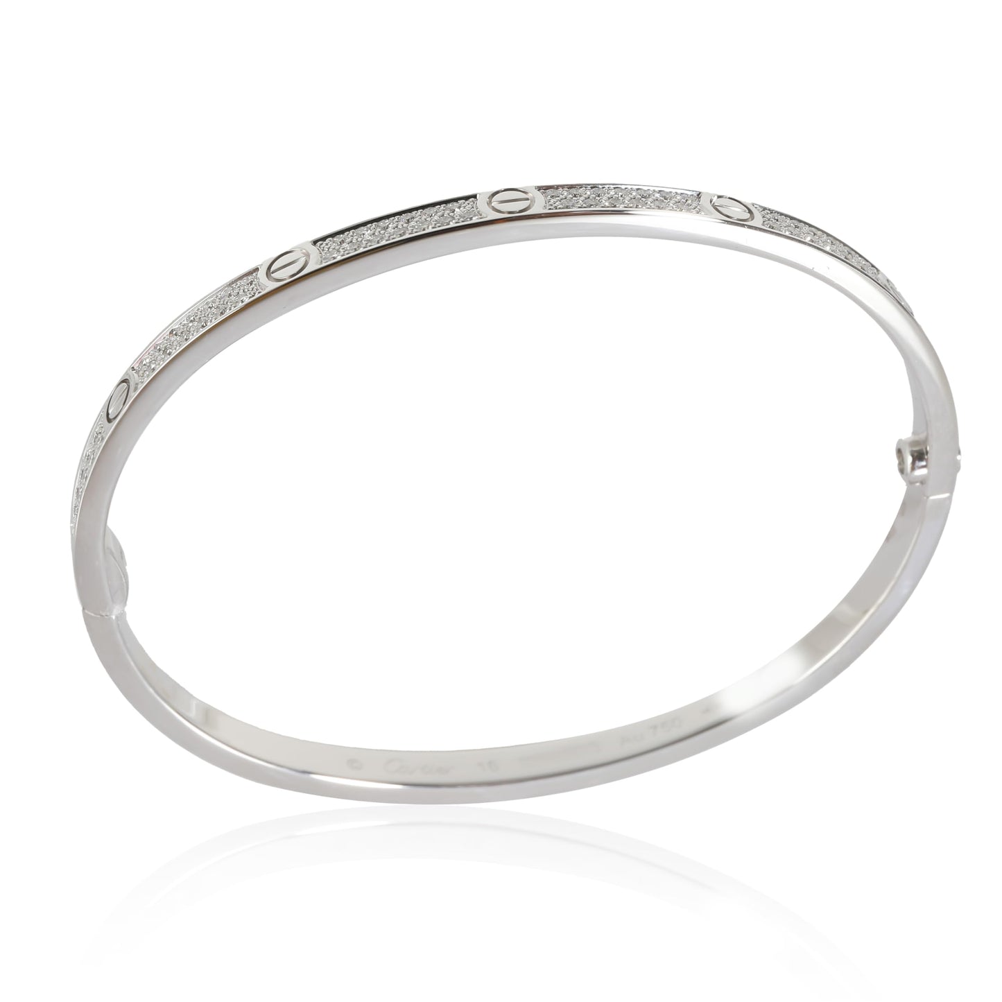 Cartier, Pre-Loved Love Bracelet, 16 cm, White Gold
