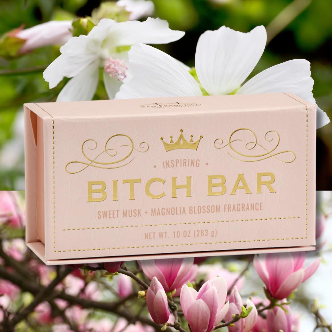 San Francisco Soap Company Btch Bars | For Her | No Harmful Chemicals - Good for All Skin Types - Made in the USA | 10oz | Sweet Musk & Magnolia Bloosom