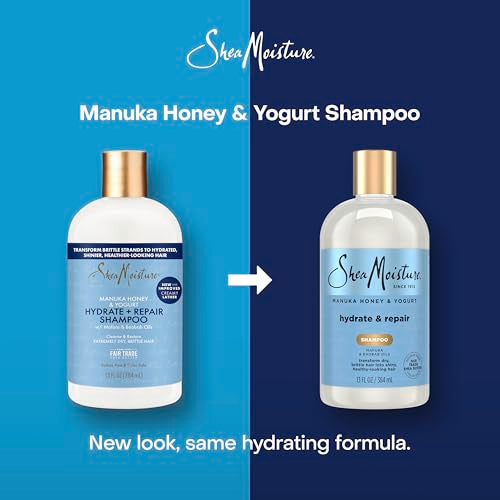 SheaMoisture Shampoo Hydrate and Repair for Damaged Hair with Manuka Honey and Shea Butter 13 oz