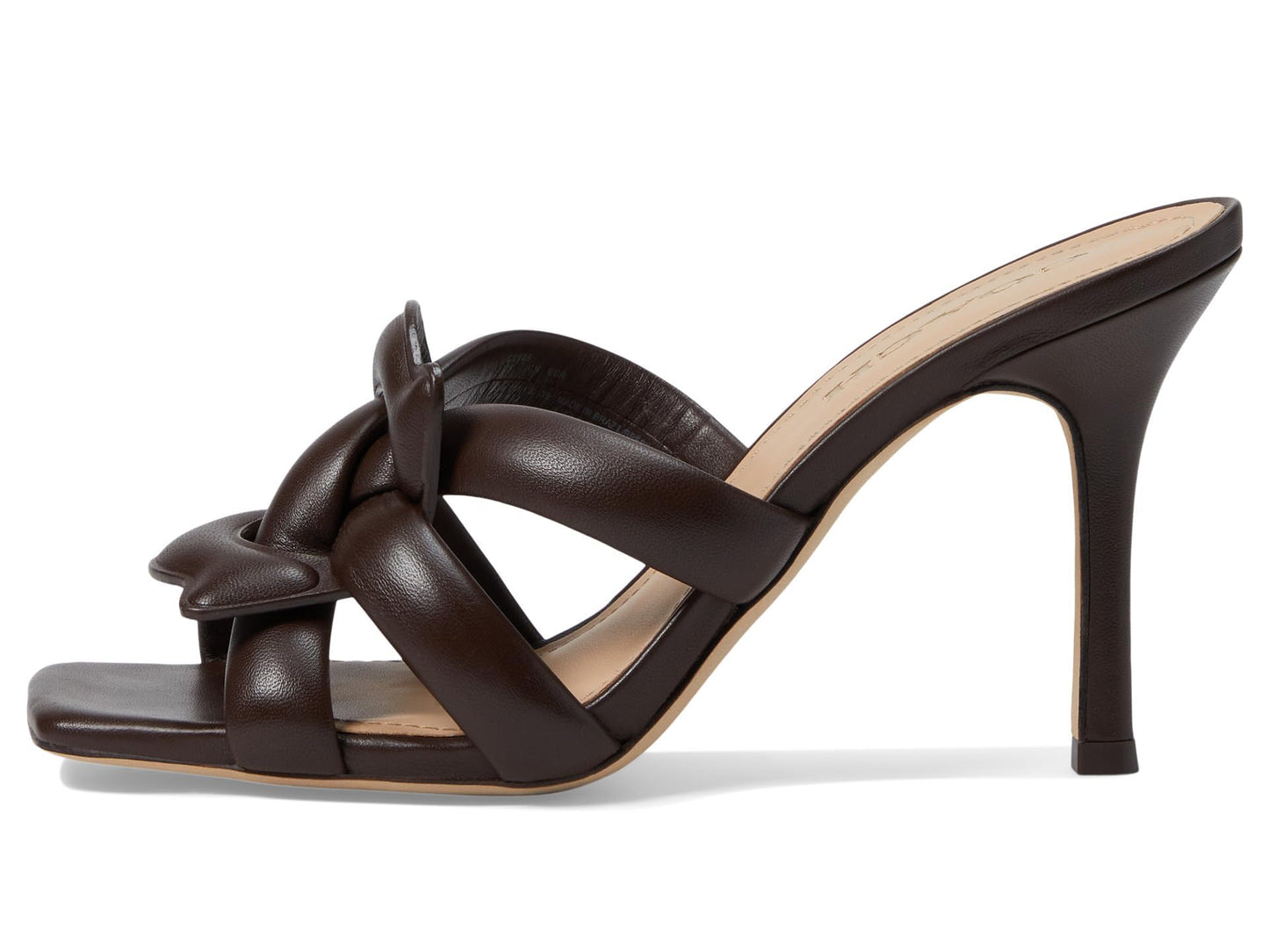 Coach Women's Kellie Leather Sandal Pump, Maple, 8