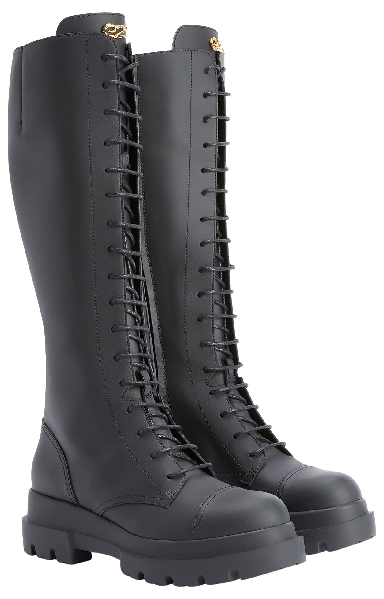 Giuseppe Zanotti, Tankie Boots Leather, 9, Black